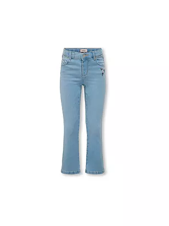 ONLY | Mädchen Jeans Wide Fit KMGROYAL FLARED FLOWER | 